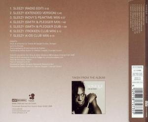 inlay backside: Sleezy CD single, Edel Records version